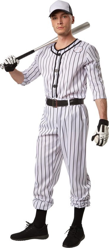 Tectake dressforfun - Herenkostuum baseball L - verkleedkleding kostuum halloween verkleden feestkleding carnavalskleding carnaval feestkledij partykleding - 301811