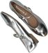 Tamaris Dames Ballerinas Zilver Imitatieleer Gesp Ronde neus