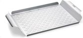 Deluxe grilpan 30 x 442 x 36 cm acier inoxydable panier vert