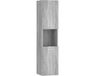 vidaXL Armoire de salle de bain - 30x30x130 cm - Bois traité - Gris couleur chêne Sonoma