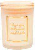 Paperdreams geurkaars klein goud/wit - to the moon
