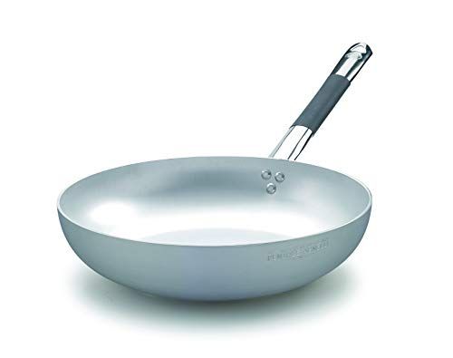 Pentole Agnelli ALMC111BPIC36 potten aluminium inductiekabel verzonken pan hoog, inductiebodem met 1 koelgreep, 36 cm