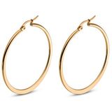 Cilla Jewels Hoop Oorringen Edelstaal Goudkleurig-40mm