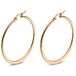 Cilla Jewels Hoop Oorringen Edelstaal Goudkleurig-40mm