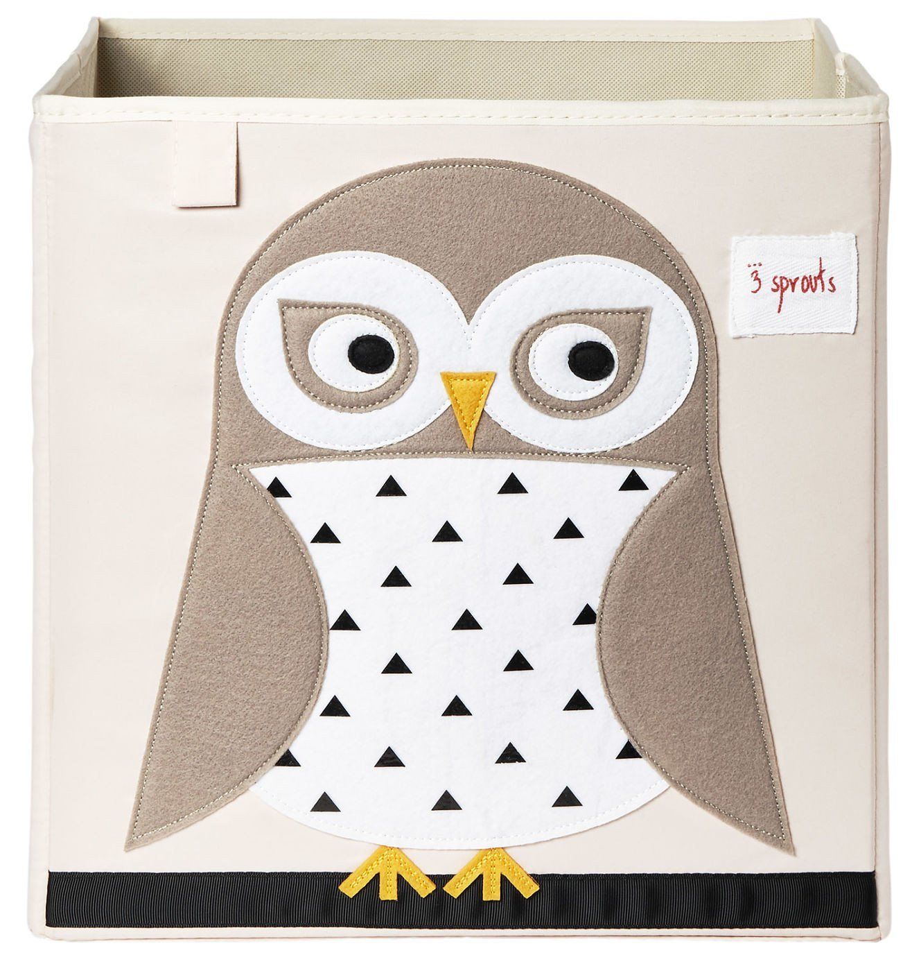 3 Sprouts Owl Storage Box - Wit