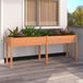 Maison Exclusive - Jardinière en bois massif de sapin, couleur marron, avec insert, dimensions : 203 x 53 x 76 cm