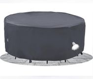 F&J Outdoors Ronde tuinmeubelhoes waterdicht Ø230x80cm | Robuuste ronde hoes met PU-coating; waterdicht, scheurvast, UV-bestendig en weerbestendig in elk seizoen.