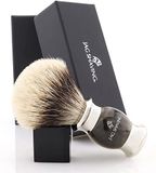 Jag Shaving Jag's Lee-serie Scheerkwast, groene hoornimitatie, scheerkwast, passend bij je scheermes
