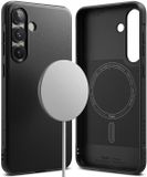 Ringke Onyx Magnetic | Hoesje Geschikt voor Samsung Galaxy S25 Plus | Compatibel met MagSafe en Qi2 | Back Cover Flexibel TPU | Zwart