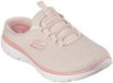 Skechers SUMMITS SWIFT STEP slip-on schoen slippers sneakers dames 149529 Taupe / Coral
