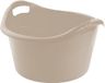 Hega Hogar Grote teil/afwasbak/kuip - kunststof - rond - handvatten - 45 x 27 cm - 18 liter - beige