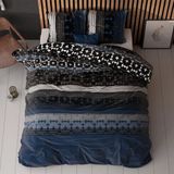 Sleeptime Scanda Dekbedovertrek Eenpersoons Blauw Katoen/Polyester 140x200/220 cm