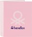 Benetton Vichy Ring Binder A4 - Pink
