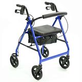 NRS Healthcare A-serie 4-wiel rollator loophulp, blauw