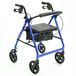 NRS Healthcare A-serie 4-wiel rollator loophulp, blauw