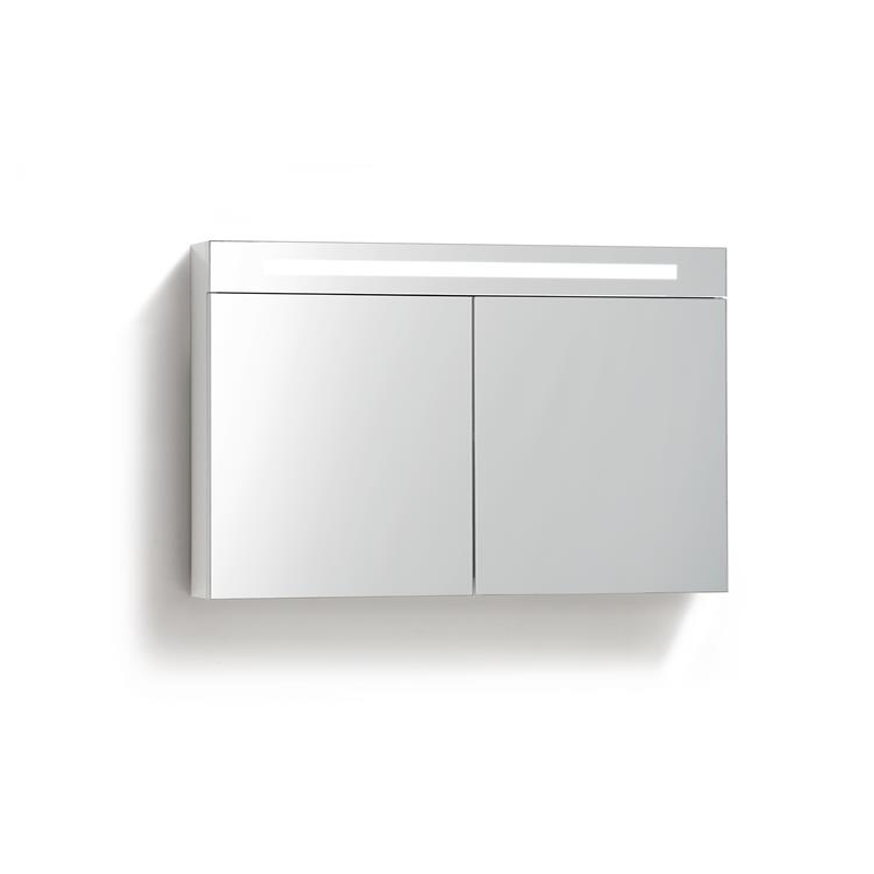 Badkamerplanet Spiegelkast met Verlichting LED en stopcontact met schakelaar 120 cm Wit