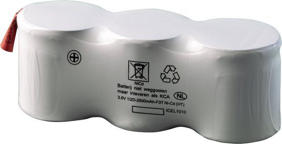 Noodverlichtingsaccu 1/2D SBS 3.6V 2.2Ah