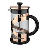 Café Olé Classico Cafetiere, Koper afwerking, 1000 ml, 8 kopjes, French Press koffiezetapparaat, hittebestendige handgreep, roestvrij staal