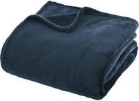 Atmosphera Plaid - Flanel Fleece Deken - 180x230 cm - Petrol - Effen - Blauw