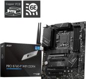 MSI Moederbord B760 GAMING PLUS WIFI DDR5, Intel 12e/13e generatie, ATX, 2.5G LAN, PCIe 4.0