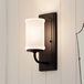 KICHLER Vetivene Wandlampe, schwarz, Höhe 31 cm, IP44 G9-LED