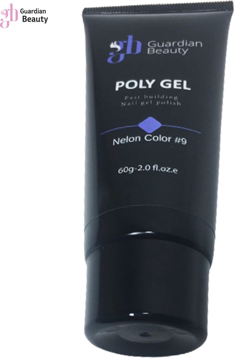 Guardian Beauty Polygel - Polyacryl Gel - Nelon Color #9 - 60gr - Gel nagellak - Fantastische glans en kleurdiepte - UV en LED-uithardbaar - Kunstnagels en natuurlijke nagels