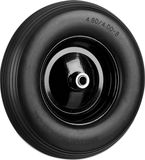 Merkloos Relaxdays kruiwagenwiel 4.80 4.00-8 - massief rubber - stalen velg - tot 100 kg - anti lek - zwart