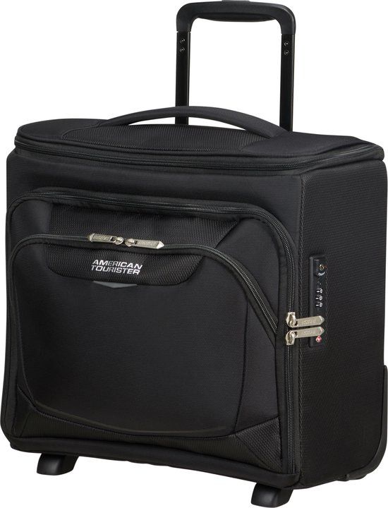 American Tourister Summerride Upright 55 (2 wielen) Underseater - Uitbreidbaar - Black