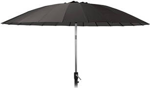 4Goodz Aluminium Shanghai Parasol 270 cm met opdraaimechanisme - Zwart