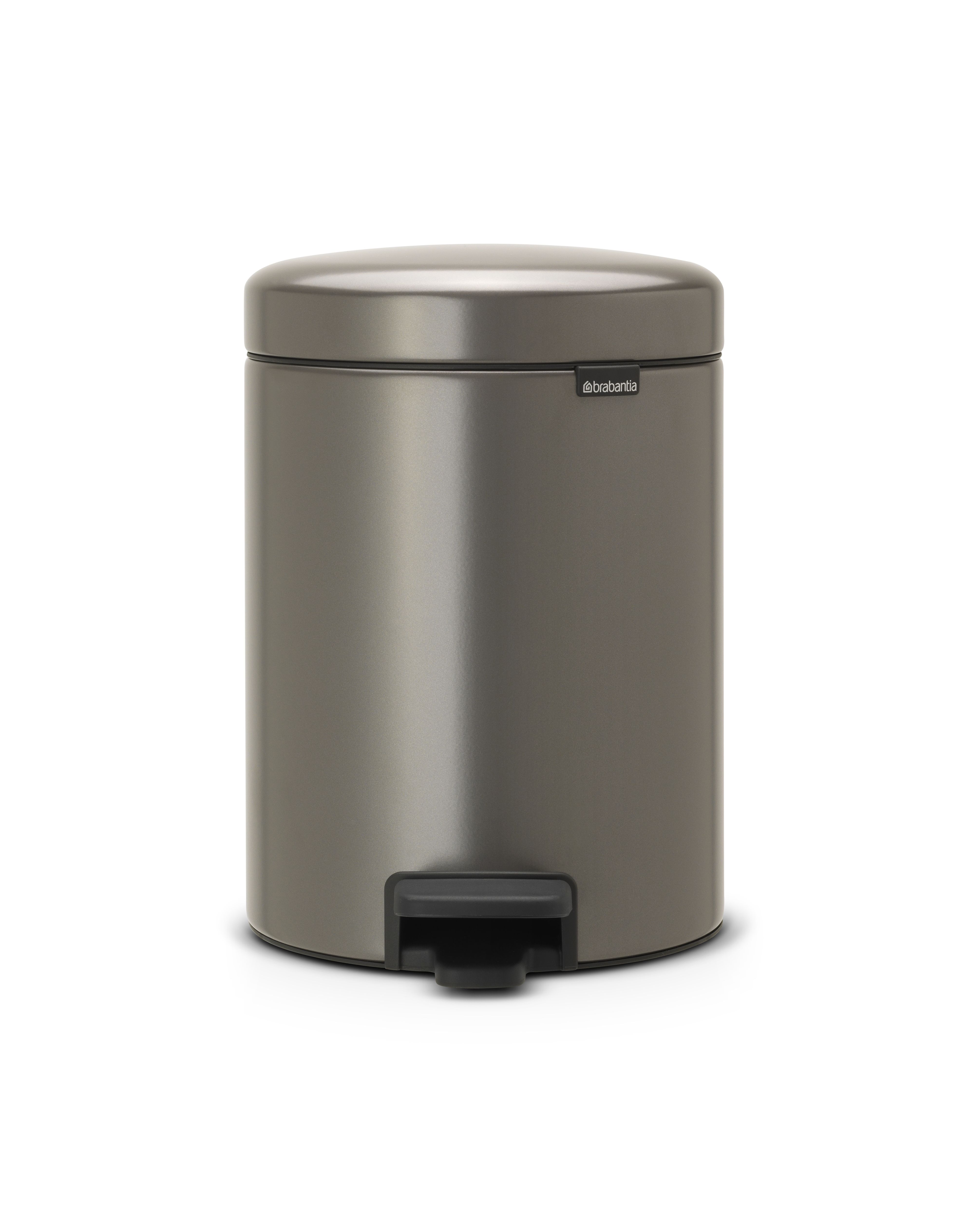 Brabantia NewIcon Pedal Bin - 5L - Platinum