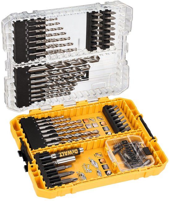 DEWALT DT70761-QZ 72-delige gemengde boor- en bitset - Metaal - 1.35 kg