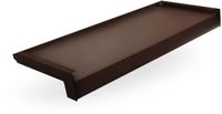Merkloos / Sans marque DQ-PP Vensterbank Staal + Poedercoating - 120 cm - Brons RAL 8017 - Diepte 20 cm
