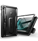 Dexnor Samsung Galaxy Tab S9 FE hoesje, [ingebouwde schermbeschermer en standaard] robuuste schokbestendige beschermhoes in militaire kwaliteit voor Samsung Galaxy Tab S9 FE, rood