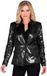 Widmann Milano Party Fashion Pailletten Blazer Zwart Showgirl Patty Bling Vrouw