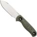 Kizer Drop Bear Fix 3, 1101A2, Satin Sandvik 14C28N, Vert Micarta couteau de bushcraft, Azo design