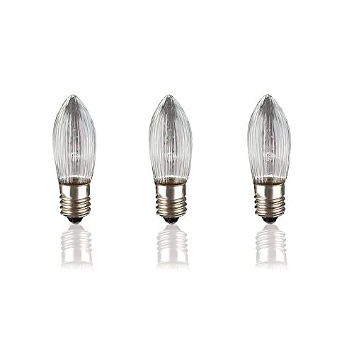 Hellum 919257 Vervangende Ribbelkaars - Lichtketting - Warmwit - 3 stuks