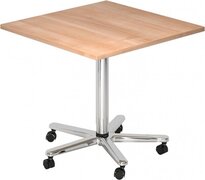 hjh OFFICE PRO Bistro 88Q C - Systeem conferentietafel Wit / Chroom