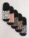 Next - Dames - 5 Paar sneaker-footsies - Zwart