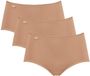 Sloggi Women 24/7 Cotton Midi (3-pack) - slip femme - beige