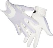 HKM Rijhandschoen Grip Mesh - wit - M