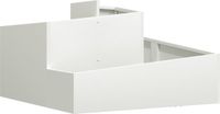 vidaXL Plantenbak Wit 80 x 80 x 50 cm Koudgewalst staal
