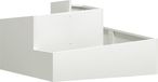 vidaXL Plantenbak Wit 80 x 80 x 50 cm Koudgewalst staal