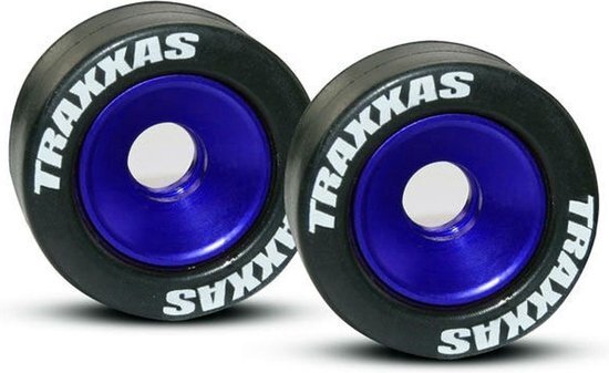 TRAXXAS Wheels aluminum blue-anodized 2 / 5x8mm ball bearings 4