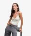 Superdry Athletic Essentials Pointelle Fitted Cami Top White Size: 40