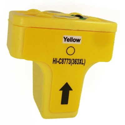 Huismerk HP 363 C 8773 EE inktcartridge geel inktmedia Cartridge