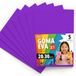 OFITURIA EVA-rubber voor school- en creatieve projecten, kleurrijke schuimplaten voor doe-het-zelfprojecten, kunst, kinderdecoratie, scrapbooking, ambachtelijke designs, 20 x 30 cm (paars, 5 stuks)