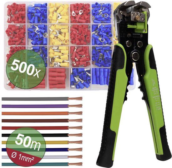 Quadrios 22T012 Stripgereedschapset - 0.25 tot 6 mm² - 10 tot 24