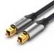 Vention câble audio BAVHI 3 m Toslink Aluminium, Gris