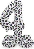 Folat Staande Folieballon Cijfer 4 Bright Panther 41 cm
