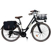 Canellini Elektrische stadsfiets Dolce Vita by Canellini CITY 28" dame met tassen - Zwart